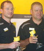 John Groom (right) and Clemens Hengstler at the launch.